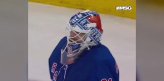 Igor Shesterkin Assist: Points in Back-to-Back Starts Rangers goalie Igor Shesterkin after picking up an assist on an empty-net goal against the Utah Mammoth at Madison Square Garden