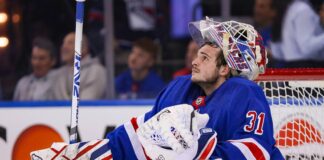 Igor Shesterkin Injury: Rangers Goalie Out for Season Rangers goaltender Igor Shesterkin looks up during a game at Madison Square Garden