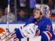 Igor Shesterkin Injury: Rangers Goalie Out for Season Rangers goaltender Igor Shesterkin looks up during a game at Madison Square Garden