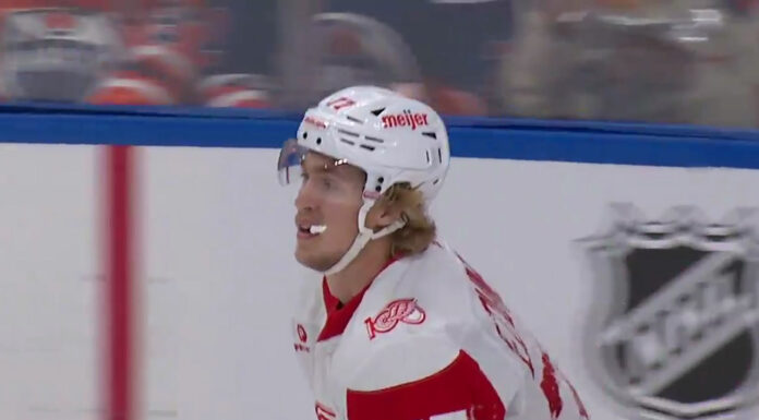 Simon Edvinsson Trade: Unsigned Red Wings D-Man Wants Out Simon Edvinsson Detroit Red Wings defenseman celebrates goal, unsigned RFA prefers trade