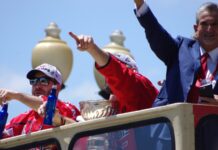 Ted Leonsis Award: Caps Owner Wins 2026 Lester Patrick Trophy Washington Capitals owner Ted Leonsis waves at the 2018 Stanley Cup parade in Washington, D.C.