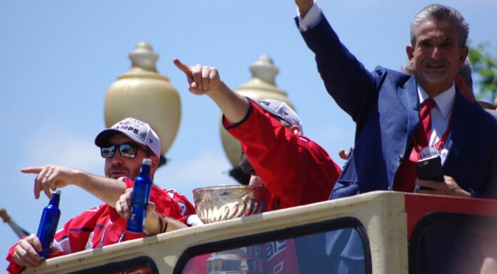 Ted Leonsis Award: Caps Owner Wins 2026 Lester Patrick Trophy Washington Capitals owner Ted Leonsis waves at the 2018 Stanley Cup parade in Washington, D.C.