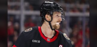 Thomas Chabot Injury: Senators Captain Exits vs. Flyers Thomas Chabot Ottawa Senators defenseman injury upper-body