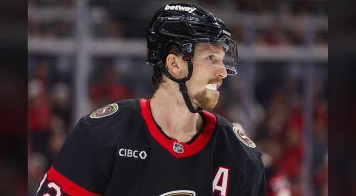 Thomas Chabot Injury: Senators Captain Exits vs. Flyers Thomas Chabot Ottawa Senators defenseman injury upper-body