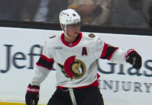 Tim Stutzle Goals: Two in 1:43 as Senators Beat Bruins Tim Stutzle celebrates a shorthanded goal for the Ottawa Senators against the Boston Bruins at TD Garden