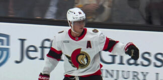 Tim Stutzle Goals: Two in 1:43 as Senators Beat Bruins Tim Stutzle celebrates a shorthanded goal for the Ottawa Senators against the Boston Bruins at TD Garden