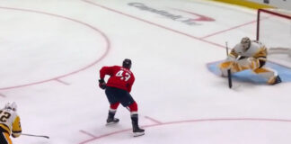 Tom Wilson’s 3 Points Lead Caps Past Pens in Ovechkin Opener Tom Wilson of the Washington Capitals skates in on Penguins goalie Arturs Silovs during Alex Ovechkin final home opener at Capital One Arena