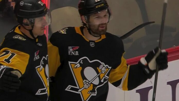 Tommy Novak and Evgeni Malkin celebrate overtime winner vs Canadiens Penguins forwards Tommy Novak and Evgeni Malkin celebrate Novak overtime winner against the Montreal Canadiens at PPG Paints Arena