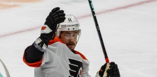 Travis Konecny Injury: Flyers Winger Placed on IR Philadelphia Flyers winger Travis Konecny skating during a game against the Seattle Kraken