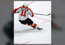 Travis Konecny Trade: Flyers Could Ask Him to Waive NMC Travis Konecny Flyers winger skating in white away jersey