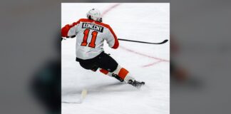 Travis Konecny Trade: Flyers Could Ask Him to Waive NMC Travis Konecny Flyers winger skating in white away jersey