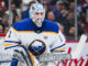 Luukkonen Trade Noise: Sabres Goalie Reacts to Hellebuyck Deal Buffalo Sabres goalie Ukko-Pekka Luukkonen tracks the play during a game against the Montreal Canadiens at Bell Centre
