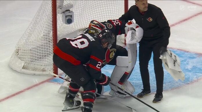 Ullmark Injury: Senators Goalie Helped Off vs. Panthers Senators goalie Linus Ullmark helped off the ice by a trainer and Claude Giroux after lower-body injury vs. Panthers