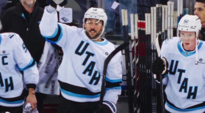 Vincent Trocheck Return: MSG Ovation and a Durzi Hip Check Vincent Trocheck waves from the Utah Mammoth bench during his Rangers tribute video at Madison Square Garden