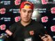 Flames Trade Talks: Whitecloud, Frost, Zary Drawing Interest Calgary Flames defenceman Zach Whitecloud speaks to reporters on practice day, October 6, 2026